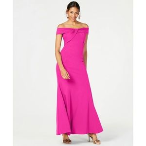 Hot pink formal dress